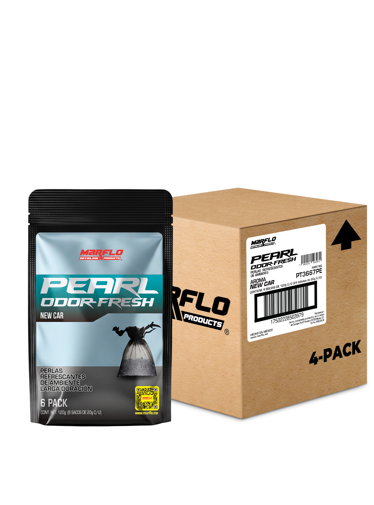 New Car Pearl Fresh 4pack caja (480gr) PT3667PE4